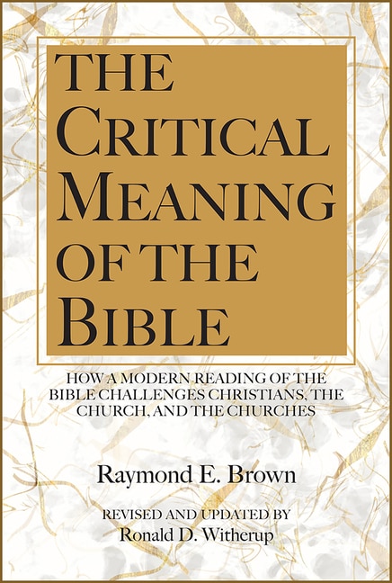 The Critical Meaning of the Bible by Raymond E Brown, Paperback | Indigo Chapters