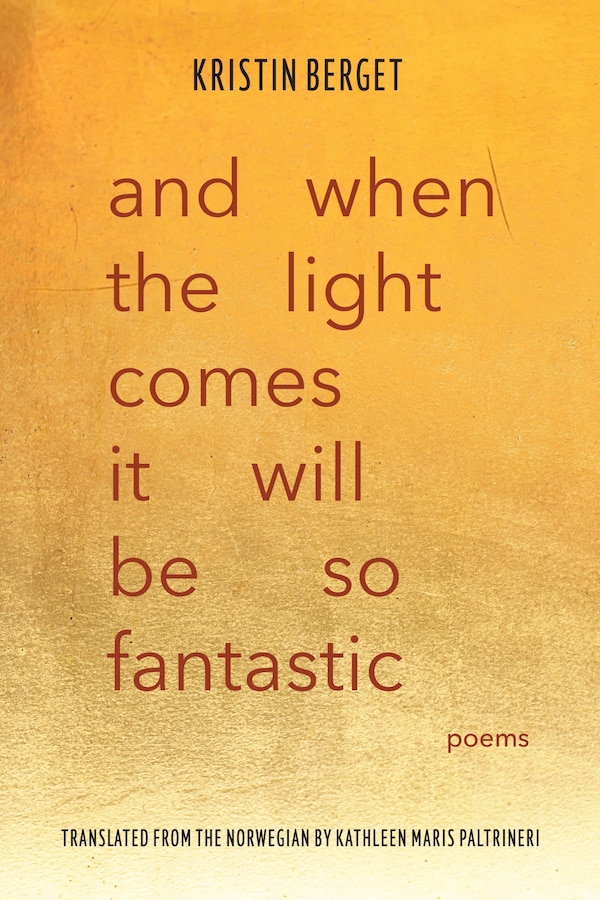 and when the light comes it will be so fantastic by Kristin Berget, Paperback | Indigo Chapters