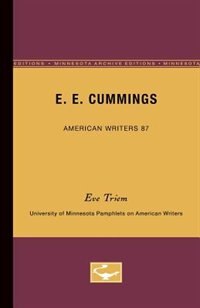 E.E. Cummings - American Writers 87 by Eve Triem, Paperback | Indigo Chapters