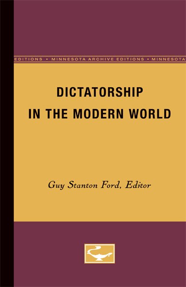 Dictatorship in the Modern World by Guy Ford, Paperback | Indigo Chapters