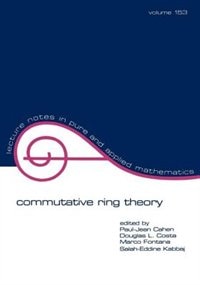 Commutative Ring Theory by Paul-jean Cahen, Paperback | Indigo Chapters