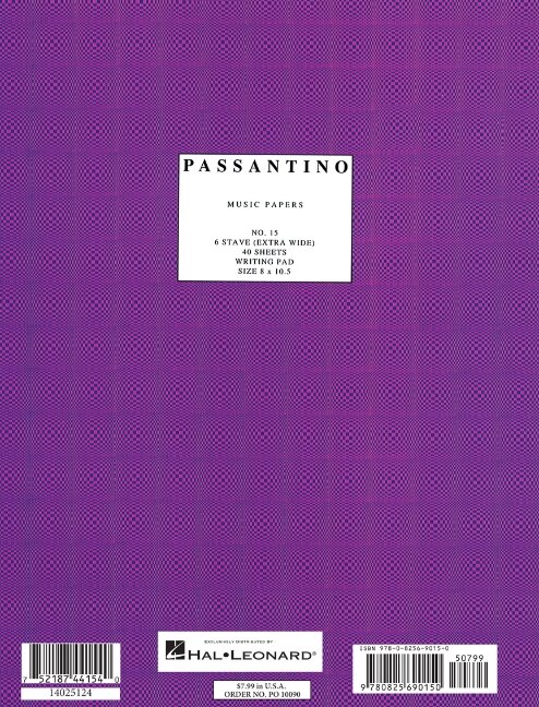 Writing Pad No. 15: 6-stave (Extra Wide), Paperback | Indigo Chapters