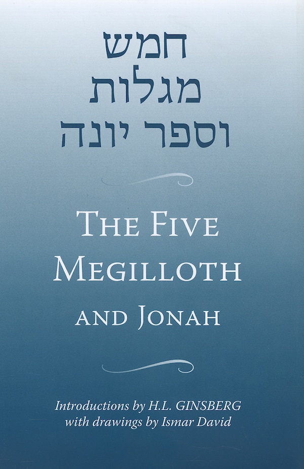The Five Megilloth and Jonah by Jewish Publication Jewish Publication Society, Paperback | Indigo Chapters