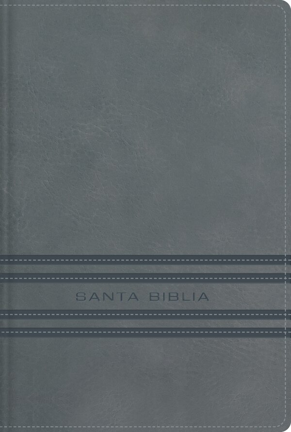 NBLA Santa Biblia Edición versificada Tamaño bolsillo Leathersoft Gris Palabras de Jesús en rojo Comfort Print by Nbla-nueva Biblia De Las Américas