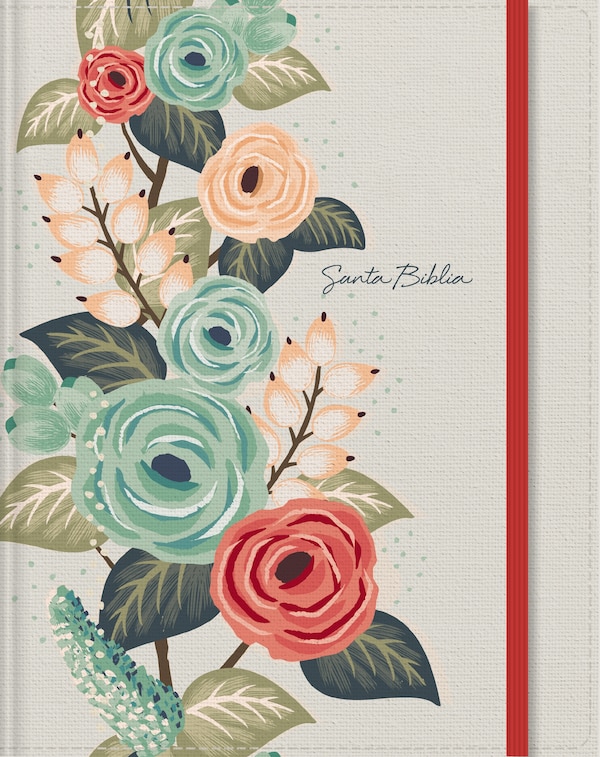 RVR60 Santa Biblia Edición para notas Tapa dura/tela Floral Cierre elástico by RVR 1960- Reina Valera 1960, Hardcover | Indigo Chapters