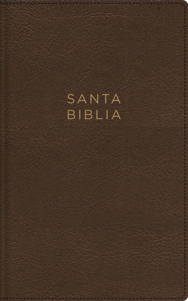 NBLA Santa Biblia Ultrafina Letra gigante Leathersoft Café Palabras de Jesús en Rojo by Nbla-nueva Biblia De Las Américas | Indigo Chapters