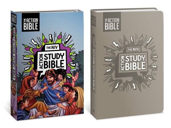 The NIV Action Study Bible Leathersoft Gray Full Color by David C Cook, Leather/Fine Binding | Indigo Chapters