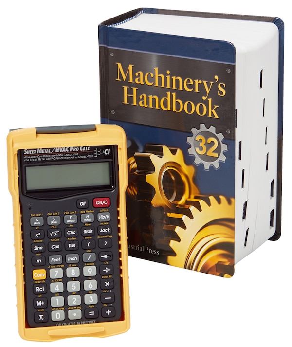 Machinery's Handbook and 4090 Sheet Metal / HVAC Pro Calc Calculator (Set by Erik Oberg, Boxed Set/Slip Case/Casebound | Indigo Chapters