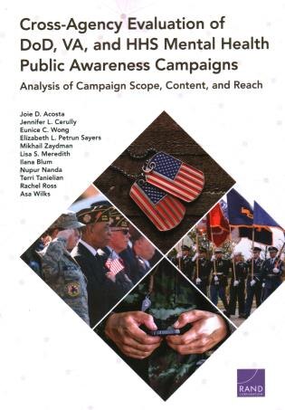 Cross-agency Evaluation Of Dod Va And Hhs Mental Health Public Awareness Campaign by Joie D. Acosta, Paperback | Indigo Chapters