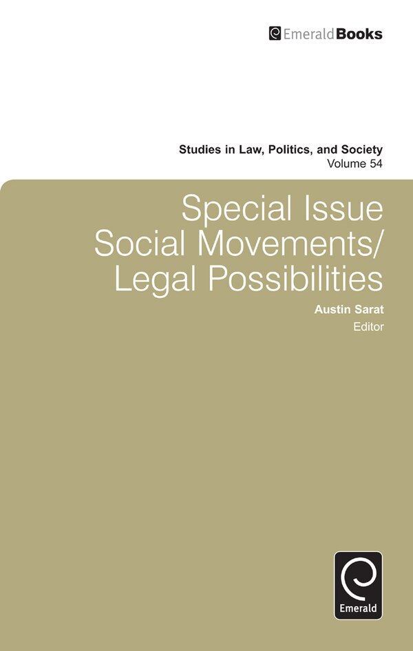 Special Issue: Social Movements/Legal Possibilities by Austin Sarat, Hardcover | Indigo Chapters