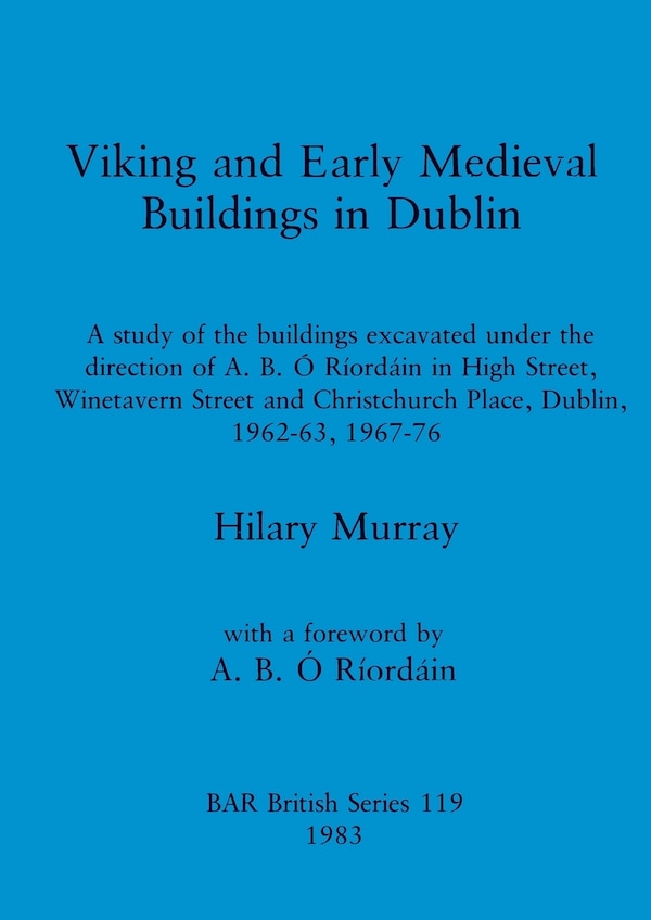 Viking and Early Medieval Buildings in Dublin by Hilary Murray, Paperback | Indigo Chapters