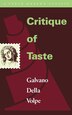 Critique of Taste by Galvano Della Volpe, Paperback | Indigo Chapters