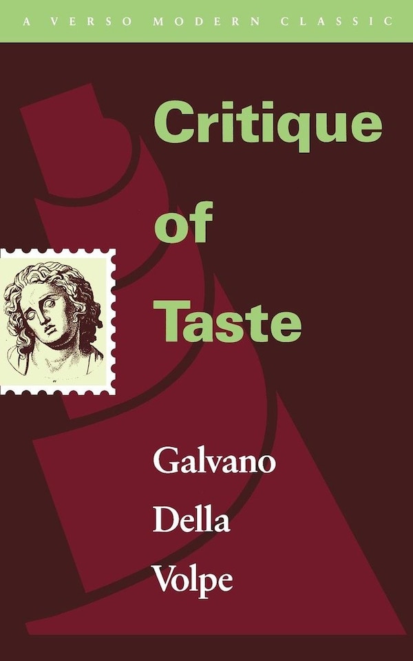 Critique of Taste by Galvano Della Volpe, Paperback | Indigo Chapters
