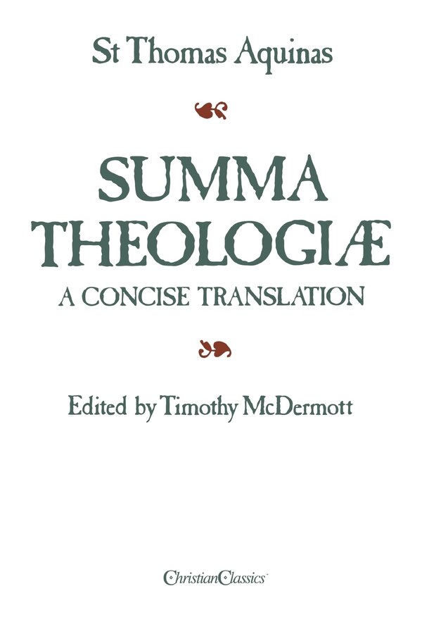 Summa Theologiae by Thomas Aquinas, Paperback | Indigo Chapters