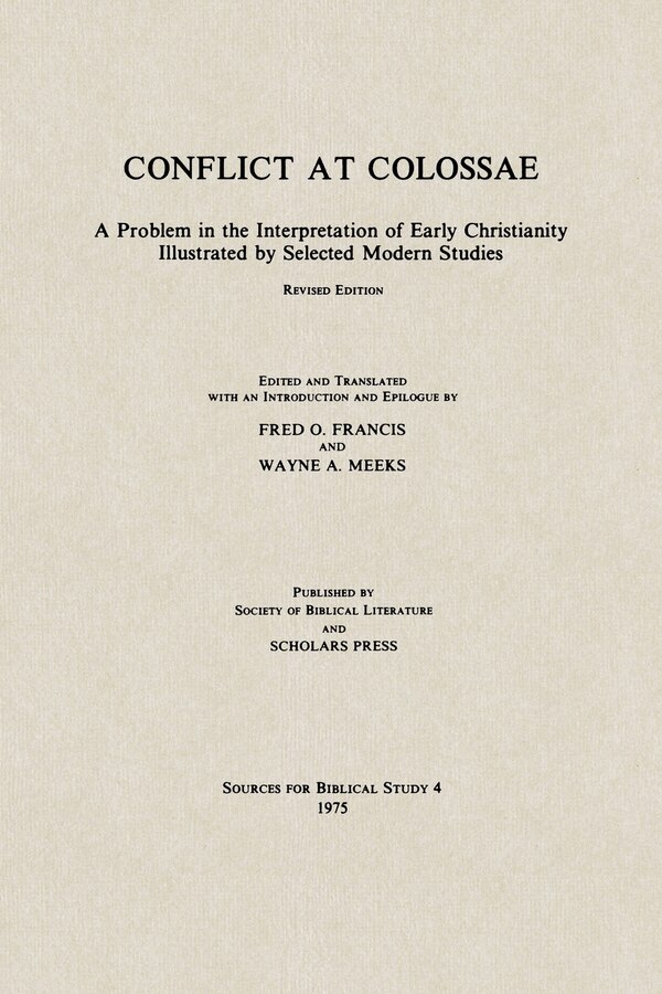 Conflict at Colossae by Fred O Francis, Paperback | Indigo Chapters