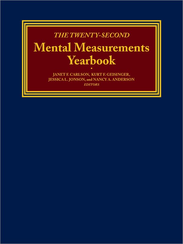 The Twenty-Second Mental Measurements Yearbook by Buros Buros Center, Hardcover | Indigo Chapters