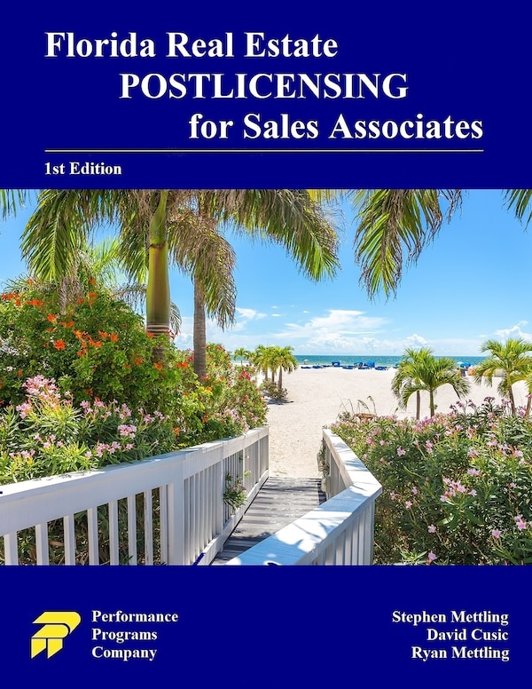 Florida Real Estate Postlicensing For Sales Associates by David Cusic, Paperback | Indigo Chapters
