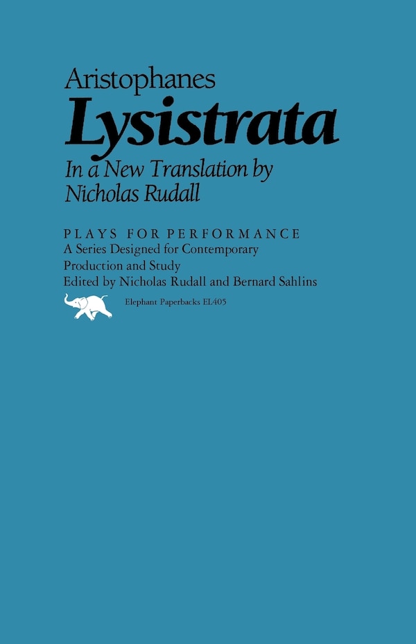 Lysistrata by Aristophanes, Paperback | Indigo Chapters