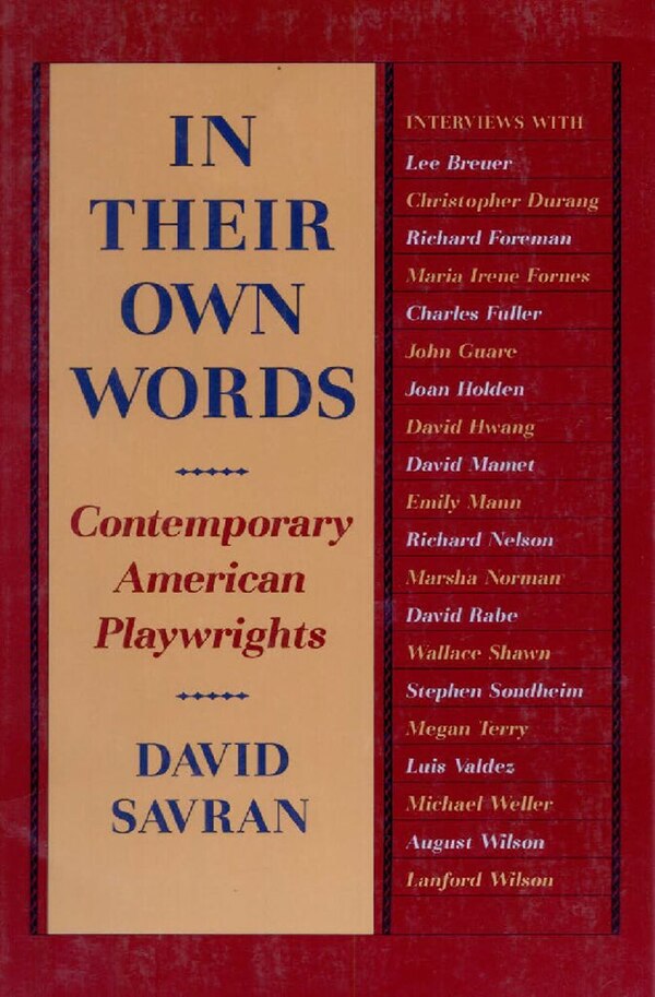 In Their Own Words by David Savran, Paperback | Indigo Chapters