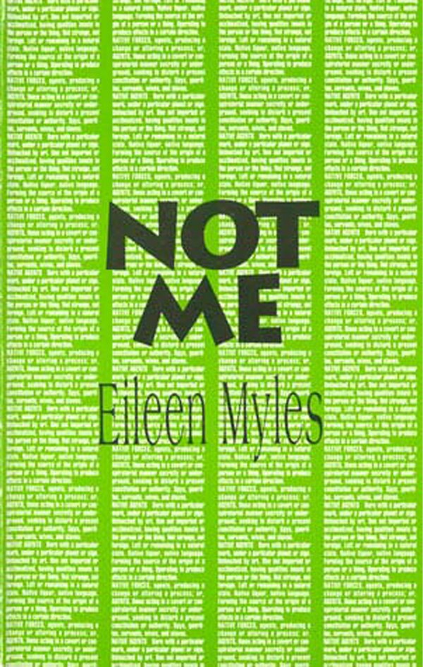 Not Me by Eileen Myles, Paperback | Indigo Chapters