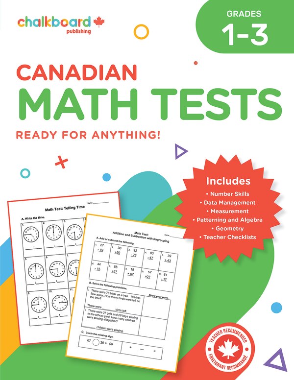 Canadian Math Tests Grades 1-3 by Demetra Turnbull, Paperback | Indigo Chapters