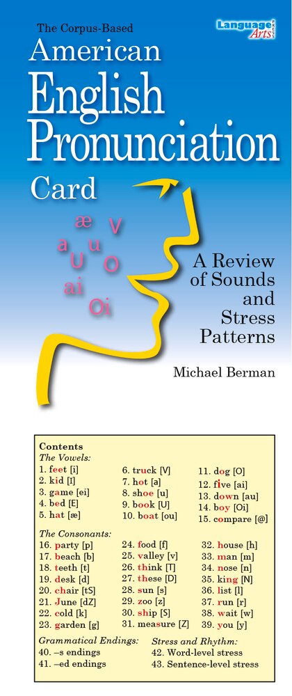 The American English Pronunciation Card by Michael Berman, Map | Indigo Chapters