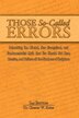 Those So-Called Errors by Chester W Kulus, Paperback | Indigo Chapters