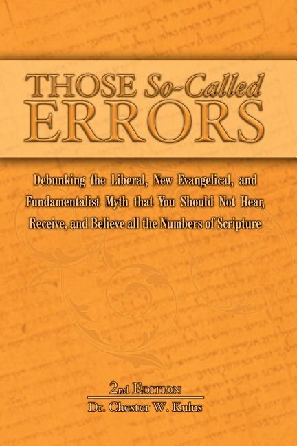 Those So-Called Errors by Chester W Kulus, Paperback | Indigo Chapters