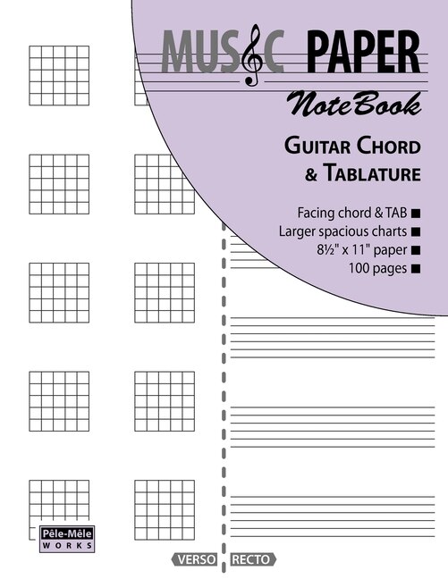 MUSIC PAPER NoteBook - Guitar Chord & Tablature by Ashkan Mashhour, Paperback | Indigo Chapters