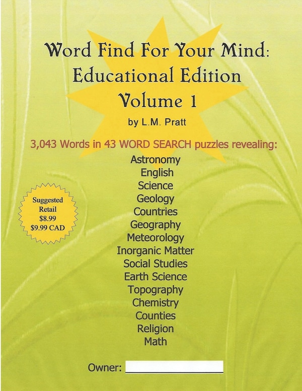 Word Find For Your Mind by L M Pratt, Paperback | Indigo Chapters