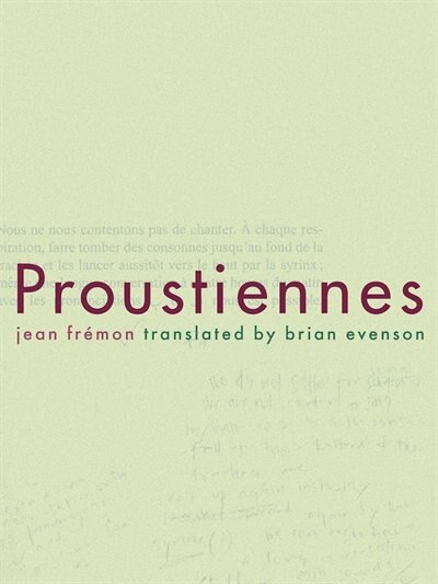 Proustiennes by Brian Evenson, Paperback | Indigo Chapters