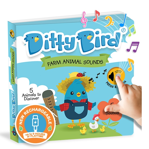 Ditty Bird | Interactive Farm Animal Sound book | Musical Books for toddlers 1- 3 | Board Book with Sounds, Picture Books | Indigo Chapters