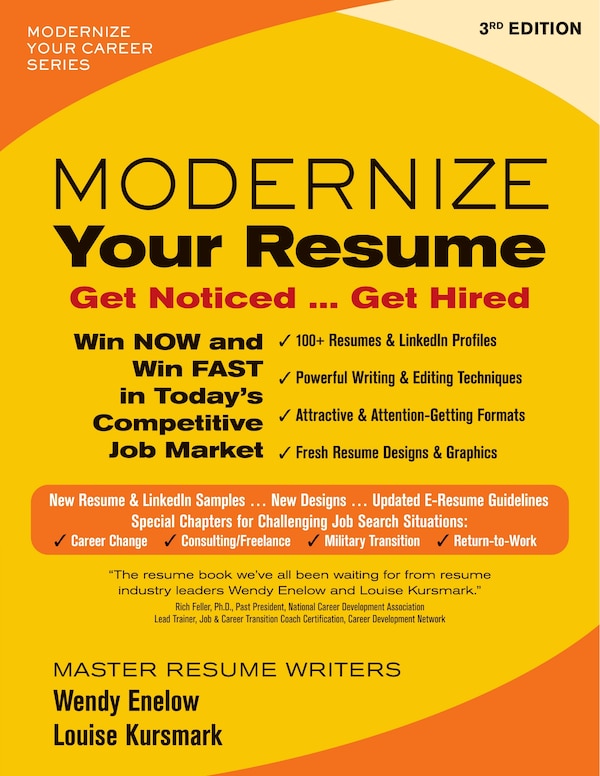 Modernize Your Resume by Wendy Enelow, Paperback | Indigo Chapters