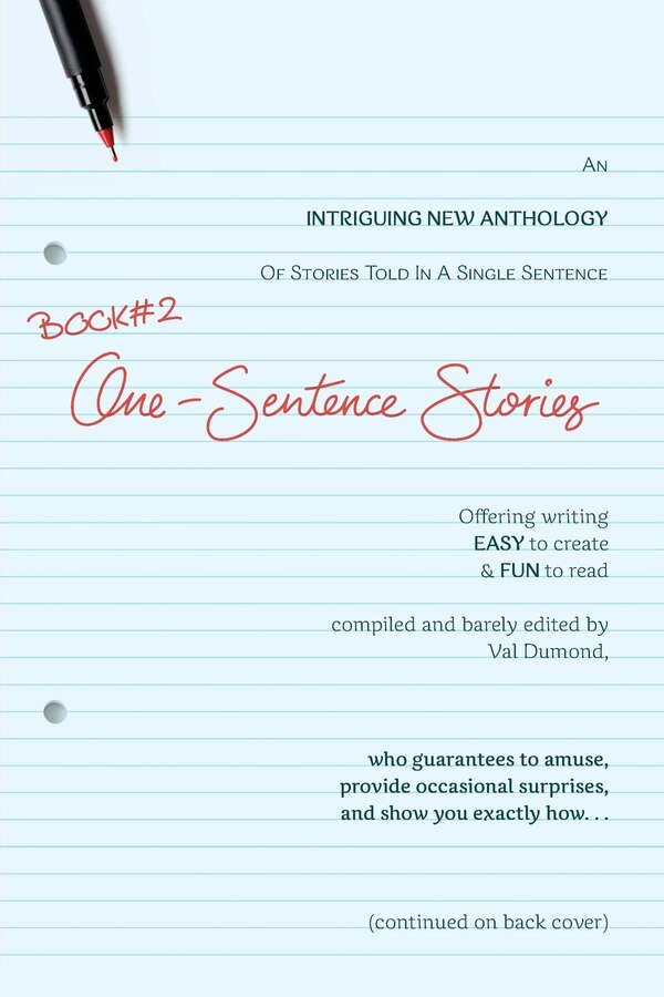 BOOK#2 One-Sentence Stories by Val Dumond, Paperback | Indigo Chapters