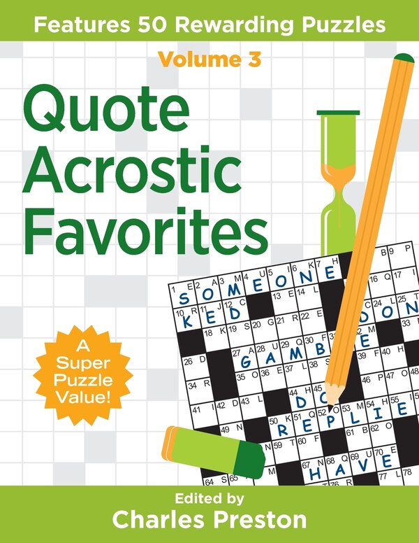 Quote Acrostic Favorites by Charles Preston, Paperback | Indigo Chapters