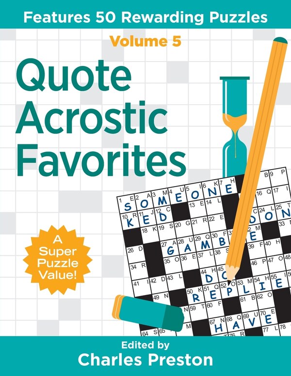 Quote Acrostic Favorites by Charles Preston, Paperback | Indigo Chapters