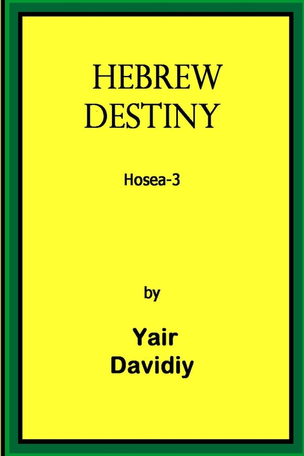 Hebrew Destiny by Yair Davidiy, Paperback | Indigo Chapters