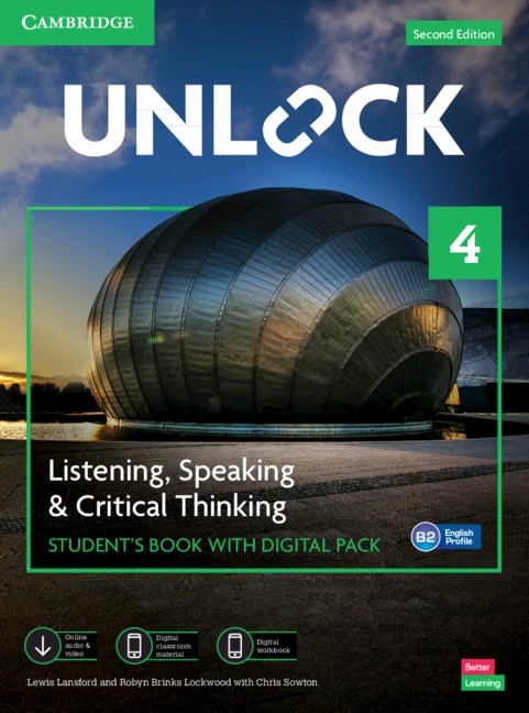 Unlock Level 4 Listening Speaking and Critical Thinking Student's Book with Digital Pack by Lewis Lansford, Boxed Set/Slip Case/Casebound