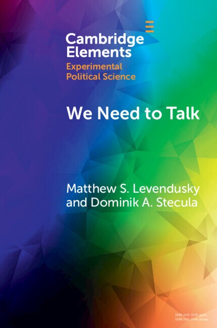 We Need To Talk by Matthew S. Levendusky, Paperback | Indigo Chapters