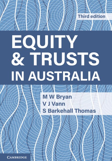 Equity and Trusts in Australia by M. W. Bryan, Paperback | Indigo Chapters