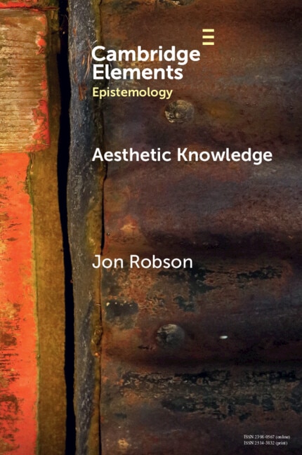 Aesthetic Knowledge by Jon Robson, Paperback | Indigo Chapters