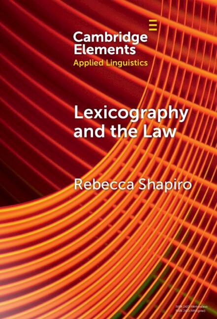 Lexicography and the Law by Rebecca Shapiro, Hardcover | Indigo Chapters