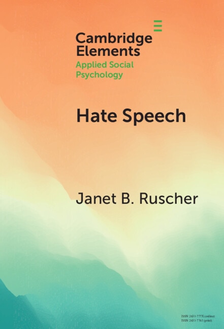 Hate Speech by Janet B. Ruscher, Hardcover | Indigo Chapters