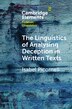 The Linguistics of Analysing Deception in Written Texts by Isabel Picornell, Paperback | Indigo Chapters