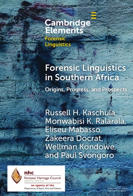 Forensic Linguistics in Southern Africa by Russell H. Kaschula, Hardcover | Indigo Chapters