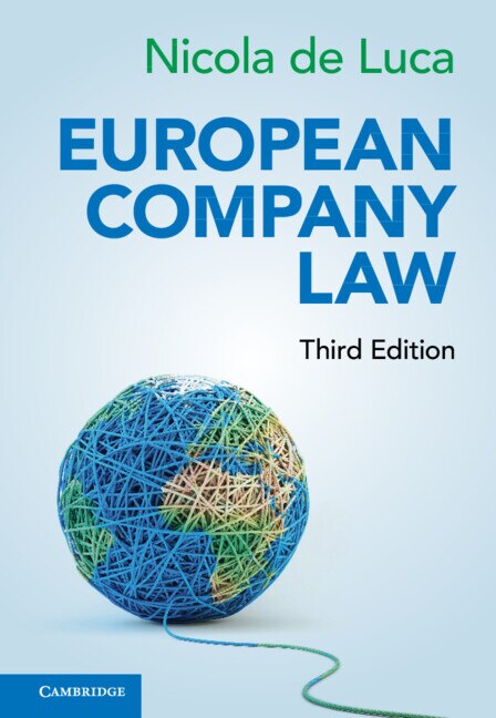 European Company Law by Nicola De Luca, Hardcover | Indigo Chapters