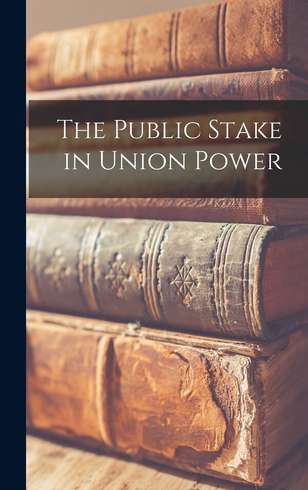 The Public Stake in Union Power by Anonymous, Hardcover | Indigo Chapters