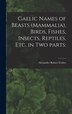 Gaelic Names of Beasts (Mammalia) Birds Fishes Insects Reptiles Etc. in Two Parts by Alexander Robert Forbes, Hardcover | Indigo Chapters