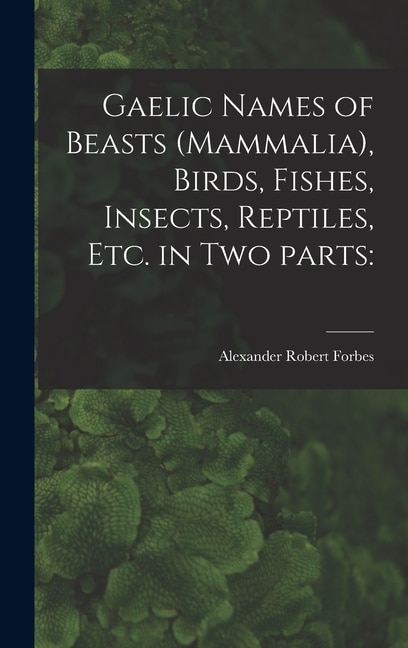 Gaelic Names of Beasts (Mammalia) Birds Fishes Insects Reptiles Etc. in Two Parts by Alexander Robert Forbes, Hardcover | Indigo Chapters
