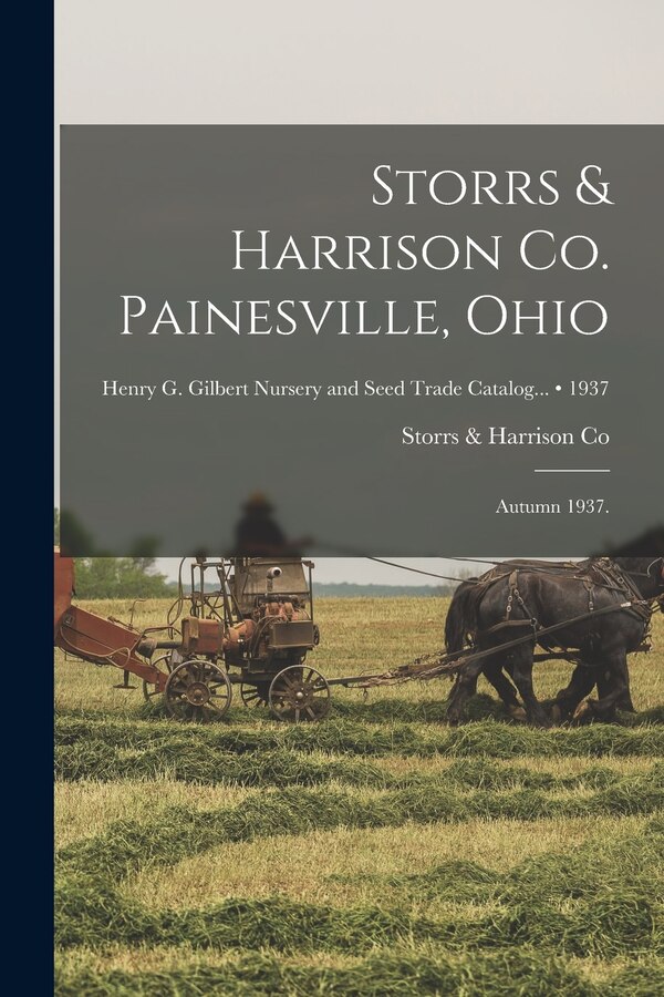 Storrs & Harrison Co. Painesville Ohio, Paperback | Indigo Chapters